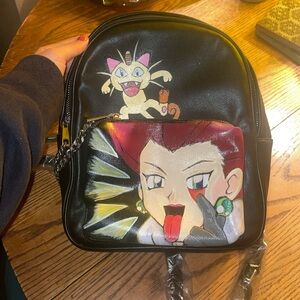 Hand painted pokemon backpack